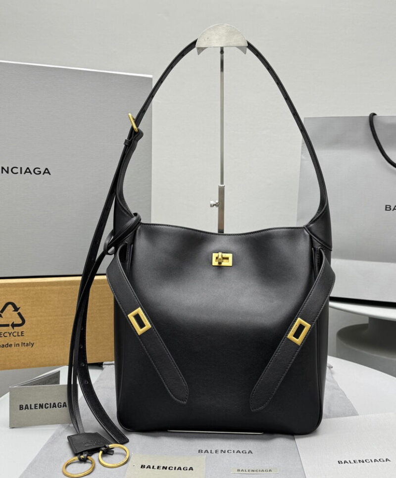 Balenciaga Bel Air Small Hobo Bag Black
